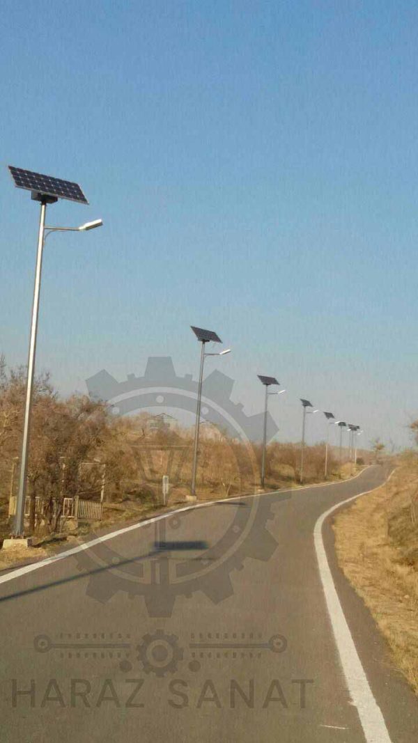 پایه-جراغ-خورشیدی-چندوجهی-گالوانیزه-با-فونداسیون